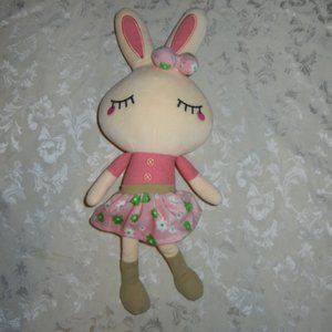 Cllayees Plush Girl Bunny Rabbit Pink Dress